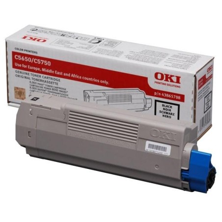OKI originál tonerová kazeta 43865708/ C5650/ C5750/ 8000 stran/ Černá
