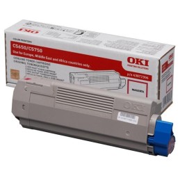 OKI originál tonerová kazeta 43872306/ C5650/ C5750/ 2000 stran/ purpurový