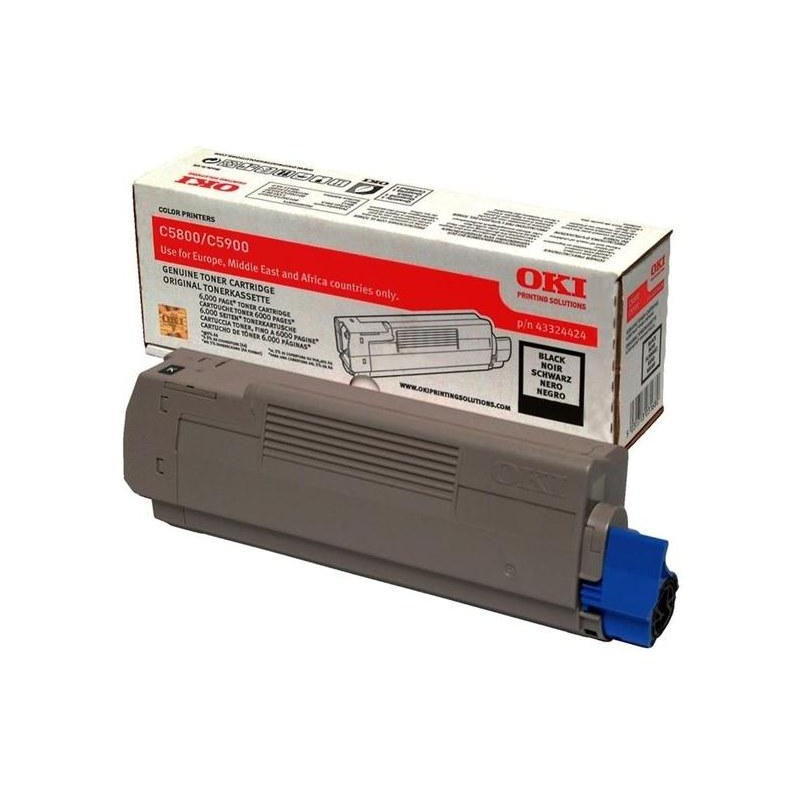 OKI originál tonerová kazeta 43324424/ C5550 MFP/ C5800/ C5900/ 6000 stran/ Černá
