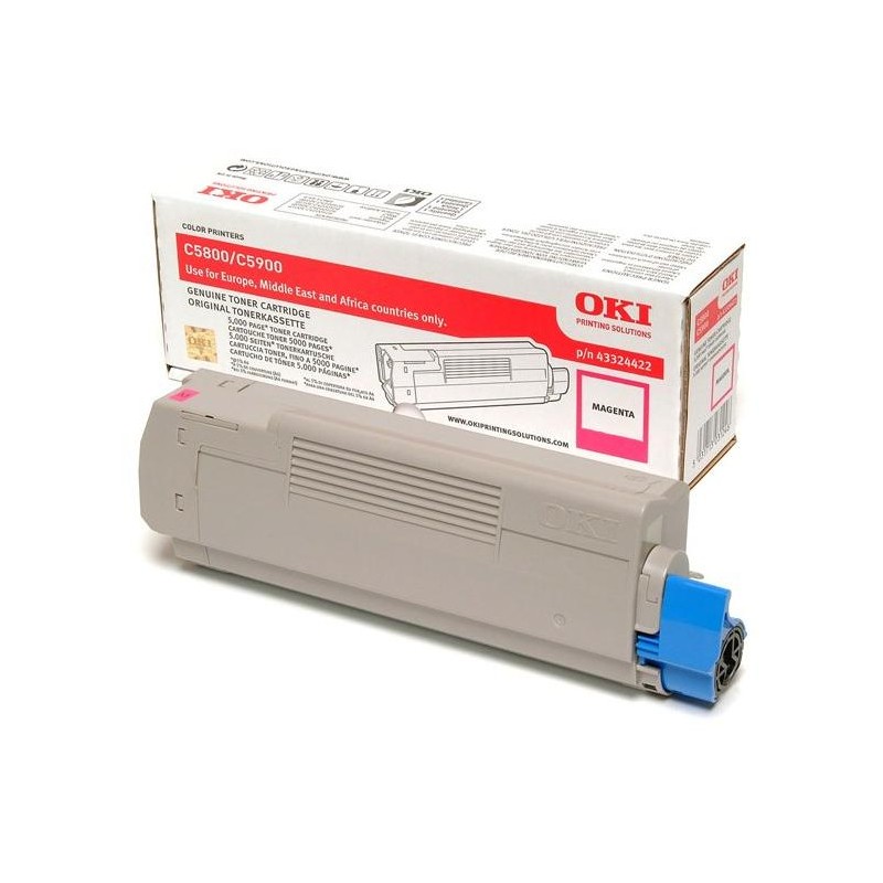 OKI originál tonerová kazeta 43324422/ C5550 MFP/ C5800/ C5900/ 5000 stran/ purpurový