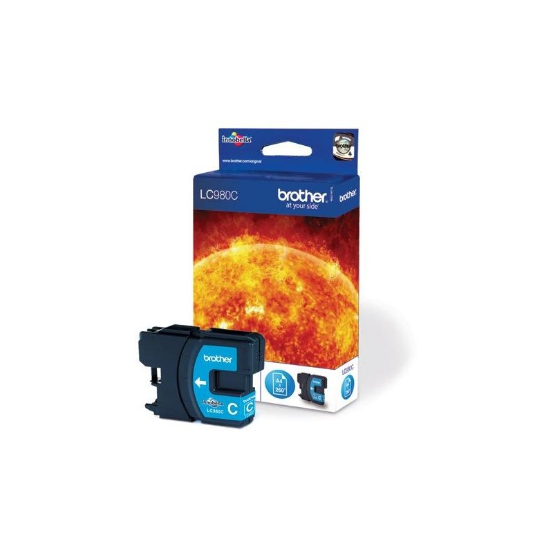 BROTHER inkoustová náplň LC-980/ azurová