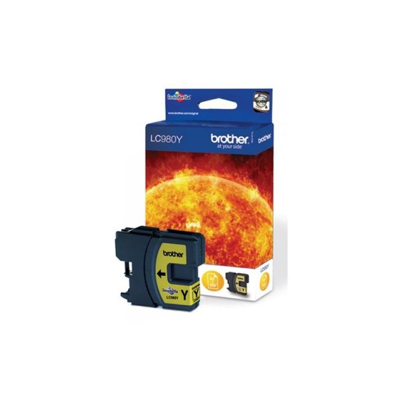 BROTHER inkoustová náplň LC-980/ Žlutá