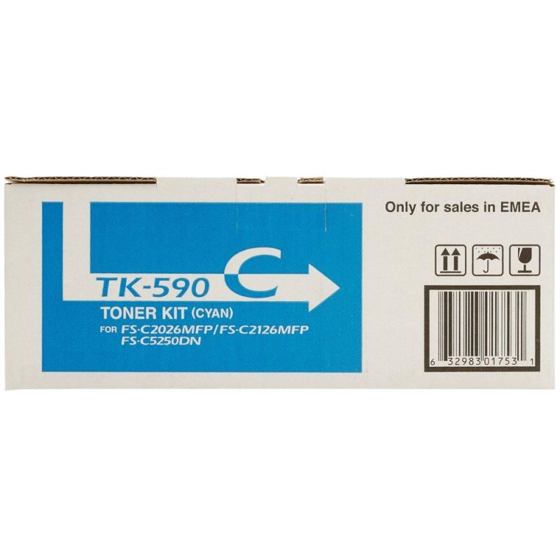Kyocera toner TK-590C/ FS-C2026MFP/ C2126MFP/ 5 000 stran/ azurový