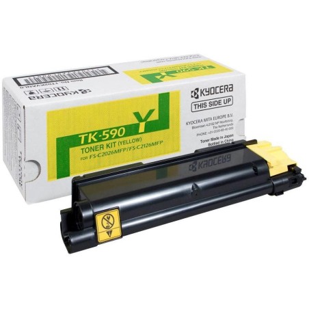 Kyocera toner TK-590Y/ FS-C2026MFP/ C2126MFP/ 5 000 stran/ Žlutý