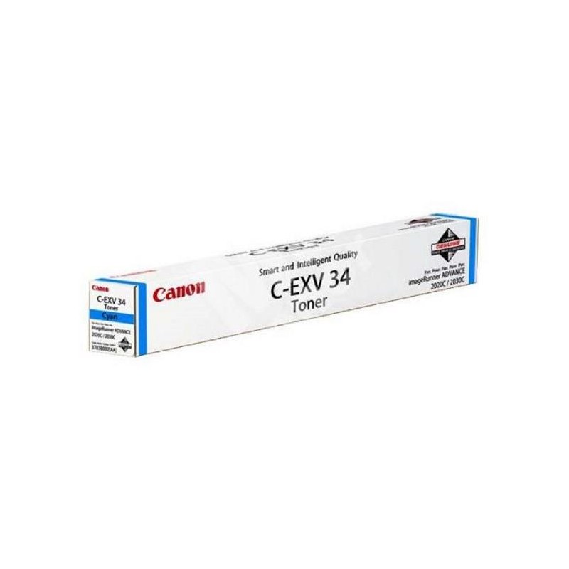 Canon originální toner C-EXV-34/ iR-C2020/ 2030/ 19 000 stran/ azurový