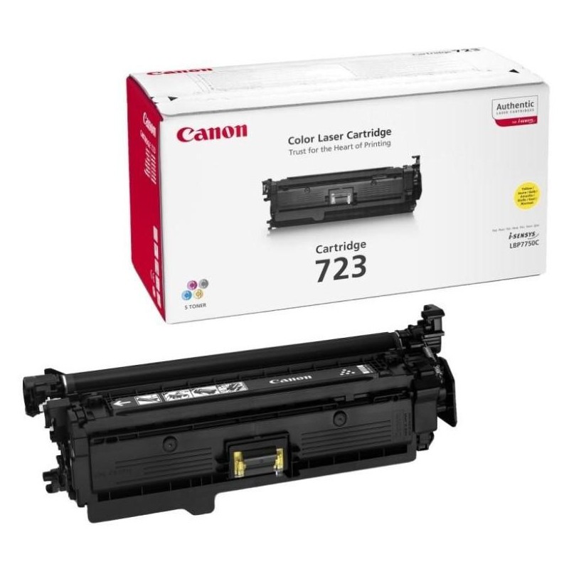 Canon originální toner CRG-723Y/ LBP-7750Ddn/ 8 500 stran/ Žlutá