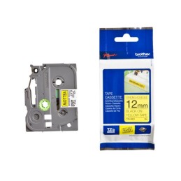 BROTHER extrémně přilnavá páska TZ-S631/ žlutá-černá/ 12mm