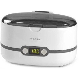 NEDIS ultrazvuková čistička šperků/ 0,6 L/ síťové napájení/ 230 V AC 50 Hz/ bílá (plast)