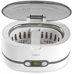 NEDIS ultrazvuková čistička šperků/ 0,6 L/ síťové napájení/ 230 V AC 50 Hz/ bílá (plast)