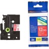 BROTHER laminated tape TZE-435/ red-white/ 12mm