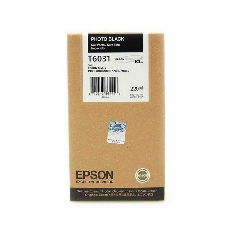 Epson inkoustová náplň/ C13T603100/ StylusPro7800/ 7880/ 9800/ 9880/ Foto/ 220ml