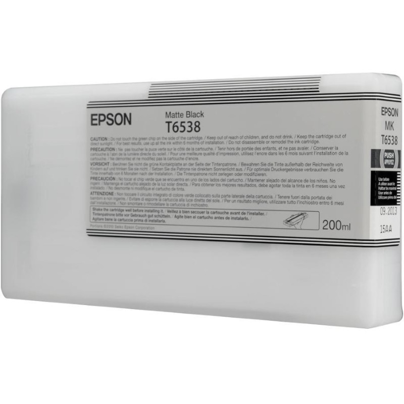 Epson inkoustová náplň/ C13T653800/ StylusPro4900/ Matná/ 200ml