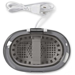 NEDIS ultrazvuková čistička šperků/ 0,6 L/ síťové napájení/ 230 V AC 50 Hz/ bílá (plast)