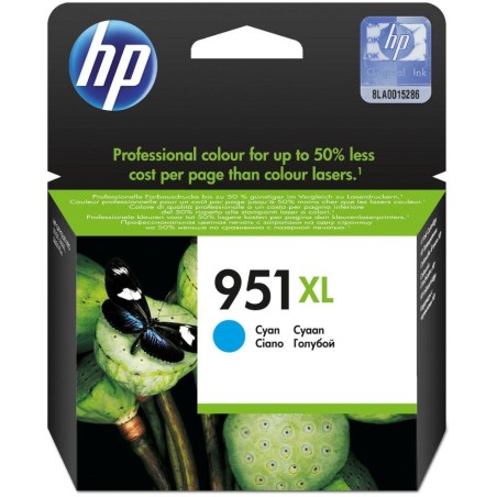 HP (951XL) inkoustová kazeta azurová, CN046AE originál