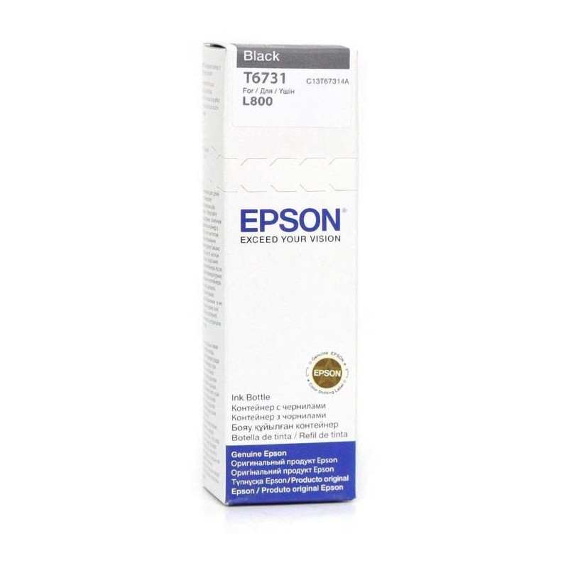 Epson inkoustová náplň/ C13T67314A/ FOTO L800/ 70ml/ Černá