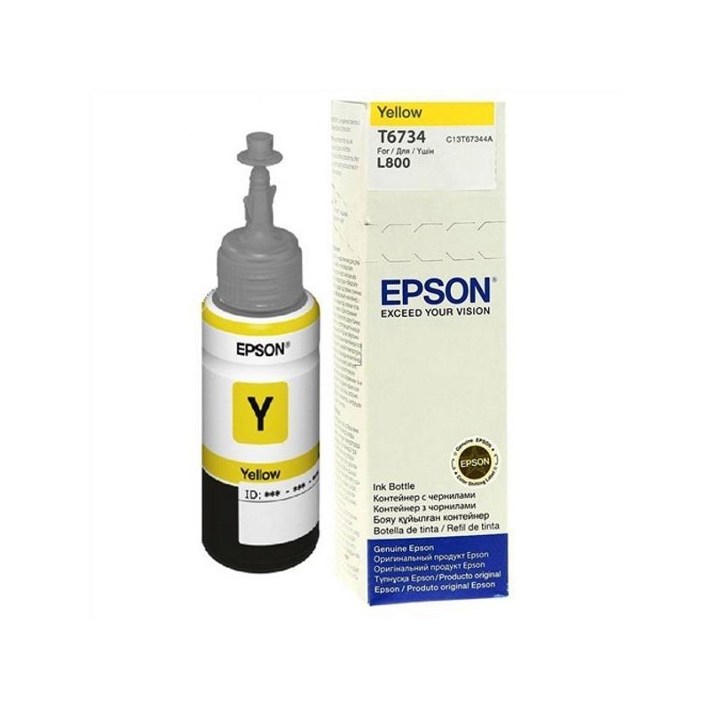 Epson inkoustová náplň/ C13T67344A/ FOTO L800/ 70ml/ Žlutá