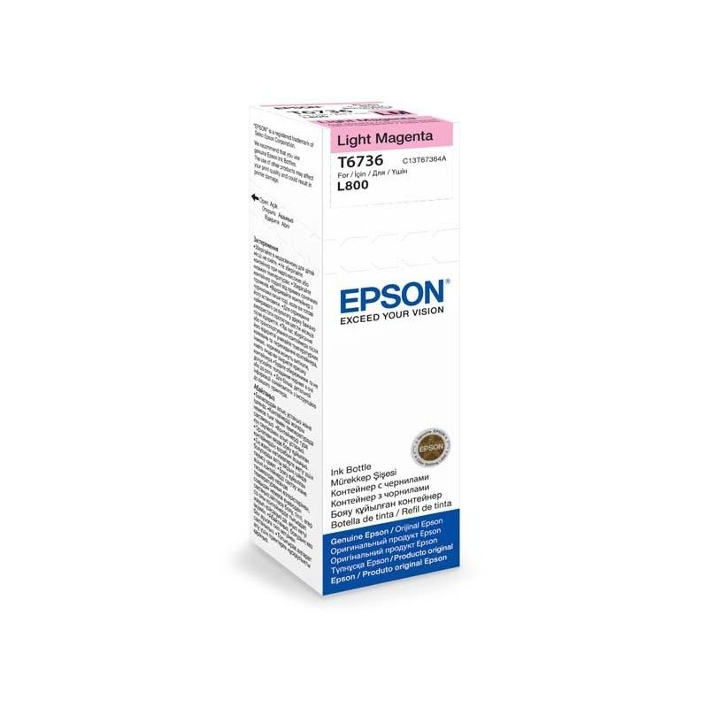 Epson inkoustová náplň/ C13T67364A/ FOTO L800/ 70ml/ Světlá magenta