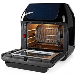 NEDIS multifunkční horkovzdušná fritéza a trouba/ objem 12 L/ 60 min. časovač/ 9 přednastavených programů/ výkon 1500 W