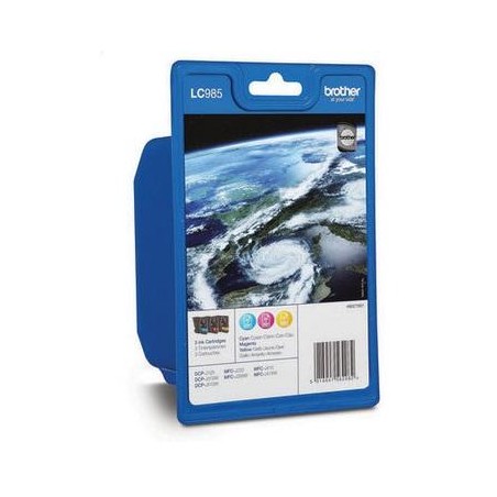BROTHER inkoustová náplň LC-985 RBWBP/ multipack/ Tři barvy