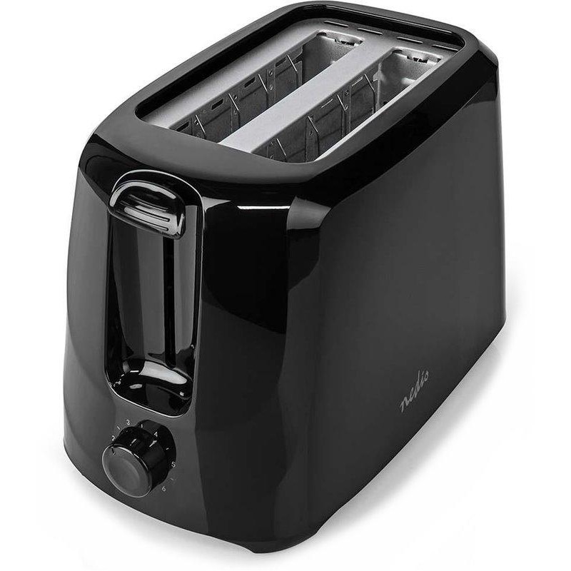 NEDIS topinkovač/ 2 otvory/ 6 úrovní nastavení/ 700 W/ černý