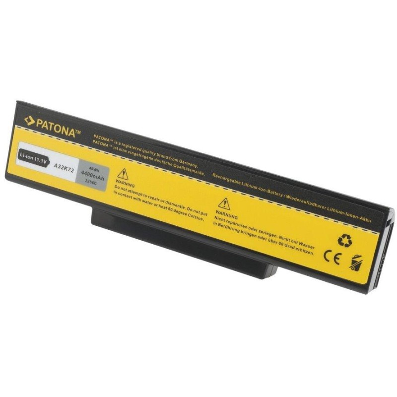 PATONA baterie pro ntb ASUS K72 K72DR K72DY 4400mAh 10,8V černá