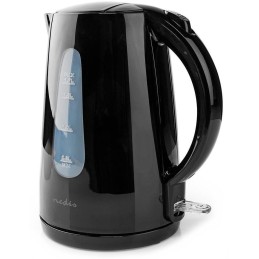 NEDIS rychlovarná konvice KAWK130EBK/ objem 1,7 l/ otáčení o 360°/ 1850 - 2200 W/ plast/ černá