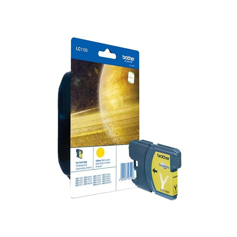 BROTHER inkoustová náplň LC-1100Y/ Žlutá