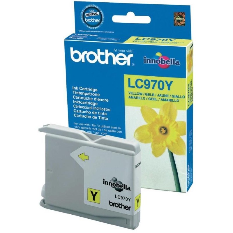 BROTHER inkoustová náplň LC-970Y/ Žlutá