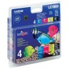 BROTHER Tintenpatrone LC-1000 VALBP / Multipack / Schwarz + drei Farben