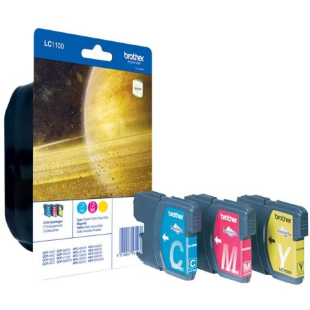 BROTHER inkoustová náplň LC-1100 RBWBP/ multipack/ Tři barvy