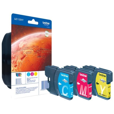 BROTHER inkoustová náplň LC-1100HY RBWBP/ multipack/ Tři barvy