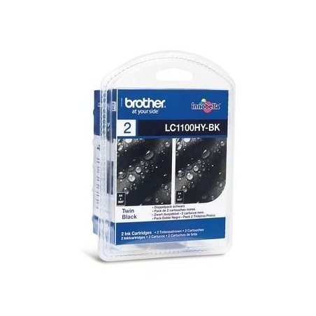 BROTHER inkoustová náplň LC-1100HY BKBP2/ multipack/ 2x černá