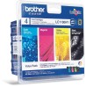BROTHER Tintenpatrone LC-1100HY VALBP/ Multipack/ Schwarz + drei Farben
