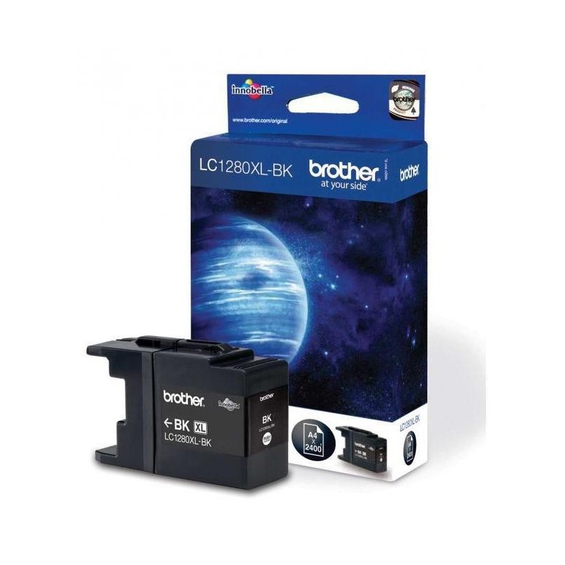 BROTHER inkoustová náplň LC-1280XLBK/ MFC-J6510, J69102, J5910/ černý/ 2400 stránek