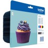 BROTHER inkoustová náplň LC-123VALBP/ multipack/ Černá + tři barvy)