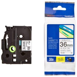 BROTHER laminovaná páska TZE-261/ bílá-černá/ 36mm