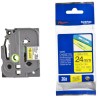 BROTHER laminated tape TZE-651/ yellow-black/ 24mm