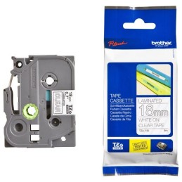 BROTHER laminovaná páska TZE-145/ průsvitná-bílá/ 18mm