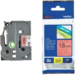 BROTHER laminovaná páska TZE-441/ červená-černá/ 18mm