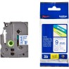 BROTHER laminated tape TZE-223/ white-blue/ 9mm