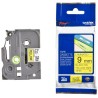 BROTHER laminated tape TZE-621/ yellow-black/ 9mm