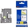 BROTHER extremely adhesive tape TZE-S211/ white-black/ 6mm