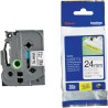 BROTHER extremely adhesive tape TZE-S251/ white-black/ 24mm