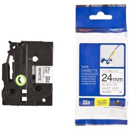 BROTHER flexibilní páska TZE-FX251/ průsvitná-černá/ 24mm
