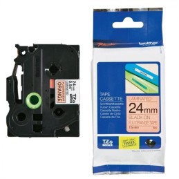 BROTHER signální páska TZE-B51/ oranžová-černá/ 24mm