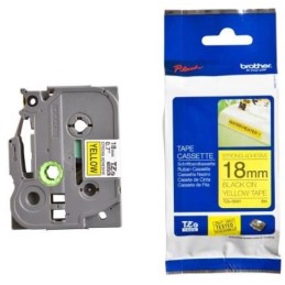 BROTHER extrémně přilnavá páska TZE-S641/ žlutá-černá/ 18mm