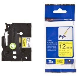 BROTHER flexibilní páska TZE-FX631/ žlutá-černá/ 12mm