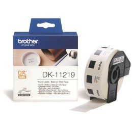 BROTHER papírové štítky DK-11219/ QL/ kulaté/ 1200ks/ průměr 12mm