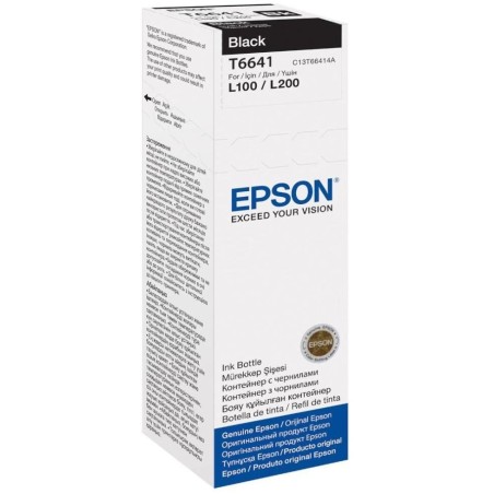 Epson inkoustová náplň 664/ C13T66414A/ L100/ L110/ L200/ L210/ L355/ L550/ 70ml/ Černá