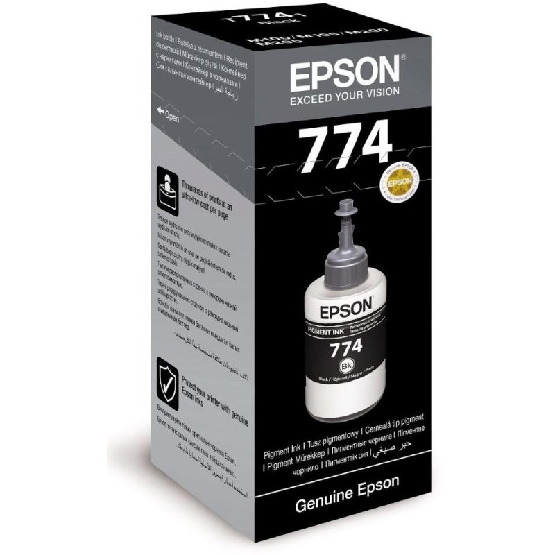 Epson inkoustová náplň/ T7741/ M100/ 105/ 200/ 140ml/ Černá